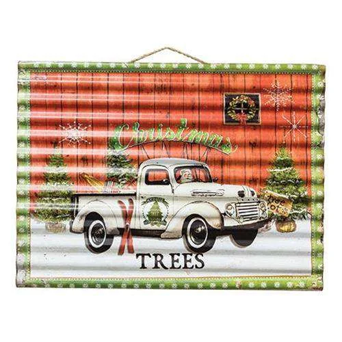 Christmas Magical Moments Christmas Tree Farm Corrugated Sign