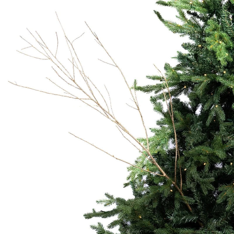 Christmas Tree Golden Filler Twig with Capiz Shells