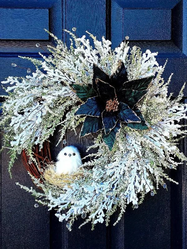 Christmas Movie Night Christmas Wreath, Holiday Boho Chic, Snow Owl Front Door Wreaths, Unique Wreath, Christmas Decor Gift, Front Door Decor, Housewarming Gift Christmas Movie Night Christmas Wreath, Holiday Boho Chic, Snow Owl Front Door Wreaths, Unique Wreath, Christmas Decor Gift, Front Door Decor, Housewarming Gift