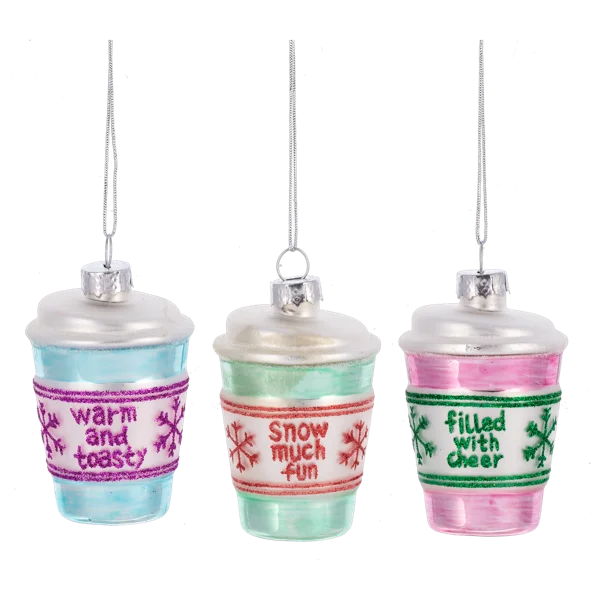 Christmas Gift Ideas Coffee To Go Cup Ornament (3 colors)