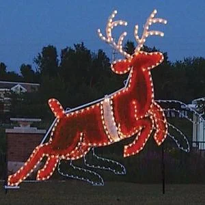 Christmas Star Custom Commercial Animated Reindeer  (1224-N)