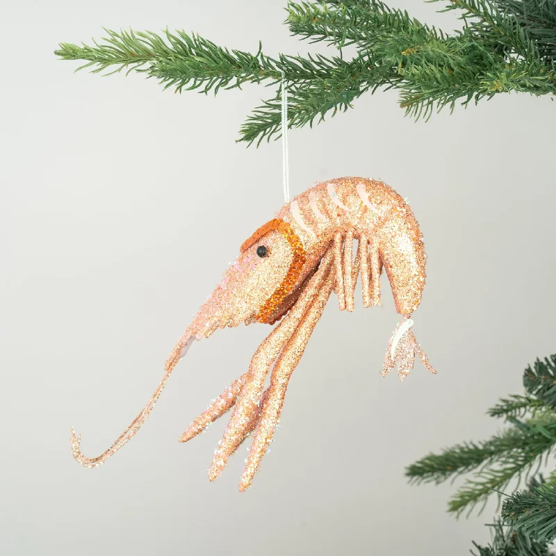 Christmas Chocolate Delights Coral Prawn Clip-on Ornament