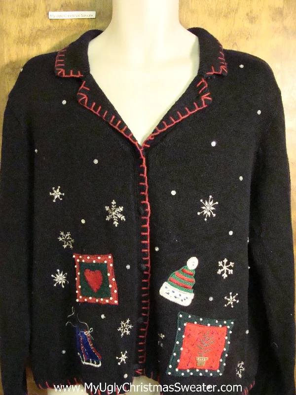 Holiday Fun Crafty Ridiculous Bad Christmas Sweater