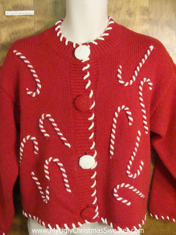 Christmas Sleigh Ride Crazy Candycane Festive Ugly Christmas Sweater