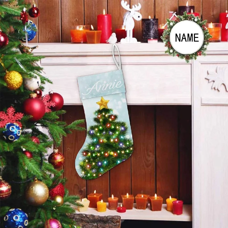 Christmas Gingerbread House 17.52in(L) Super Size-Custom Name Christmas Colorful Lights Christmas Stocking Christmas Gingerbread House 17.52in(L) Super Size-Custom Name Christmas Colorful Lights Christmas Stocking
