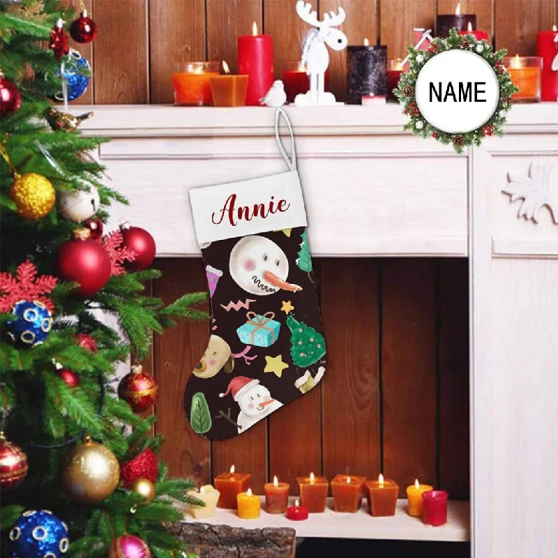 Christmas Baking Family 17.52in(L) Super Size-Custom Name Christmas Tree Snowman Gift Christmas Stocking Christmas Baking Family 17.52in(L) Super Size-Custom Name Christmas Tree Snowman Gift Christmas Stocking