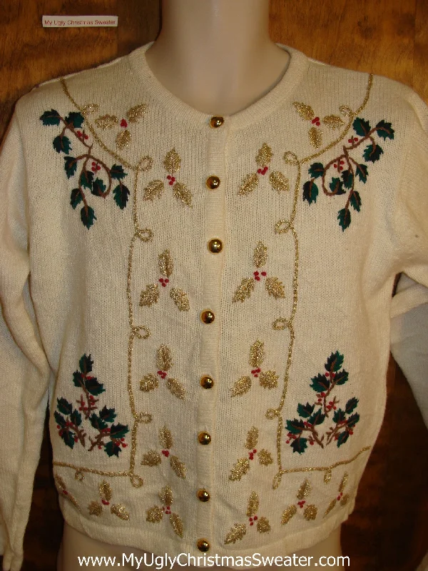 Christmas Holiday Stories Cute Sprigs of Ivy Holiday Sweater
