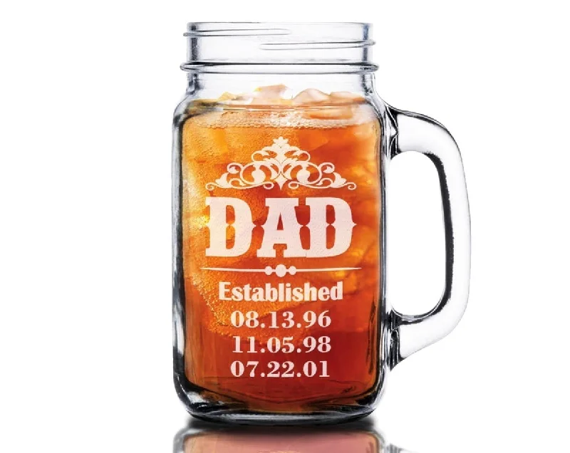 Christmas Celebration Dad Daddy 16oz Mason Jar Personalized from Kids for Papa Godfather Husband Birthday Gift for Him Fathers Day Christmas Grandpa Gifts New Dad Christmas Celebration Dad Daddy 16oz Mason Jar Personalized from Kids for Papa Godfather Husband Birthday Gift for Him Fathers Day Christmas Grandpa Gifts New Dad