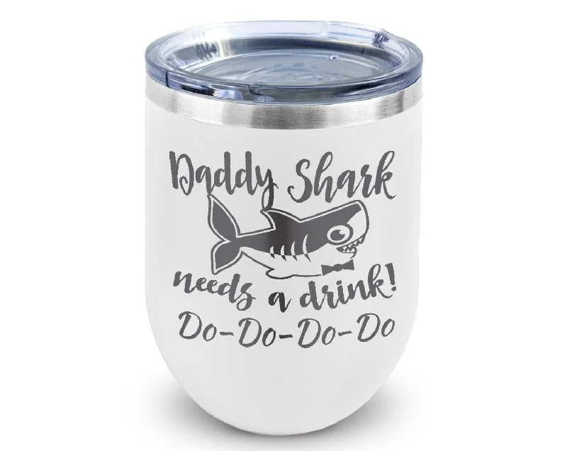 Christmas Wrapping Daddy Shark Needs a Drink Do Do Novelty Stemless Wine Tumbler Insulated First Daddy's Day Gift from Daughter, Son Funny Sayings for Husband Christmas Wrapping Daddy Shark Needs a Drink Do Do Novelty Stemless Wine Tumbler Insulated First Daddy's Day Gift from Daughter, Son Funny Sayings for Husband
