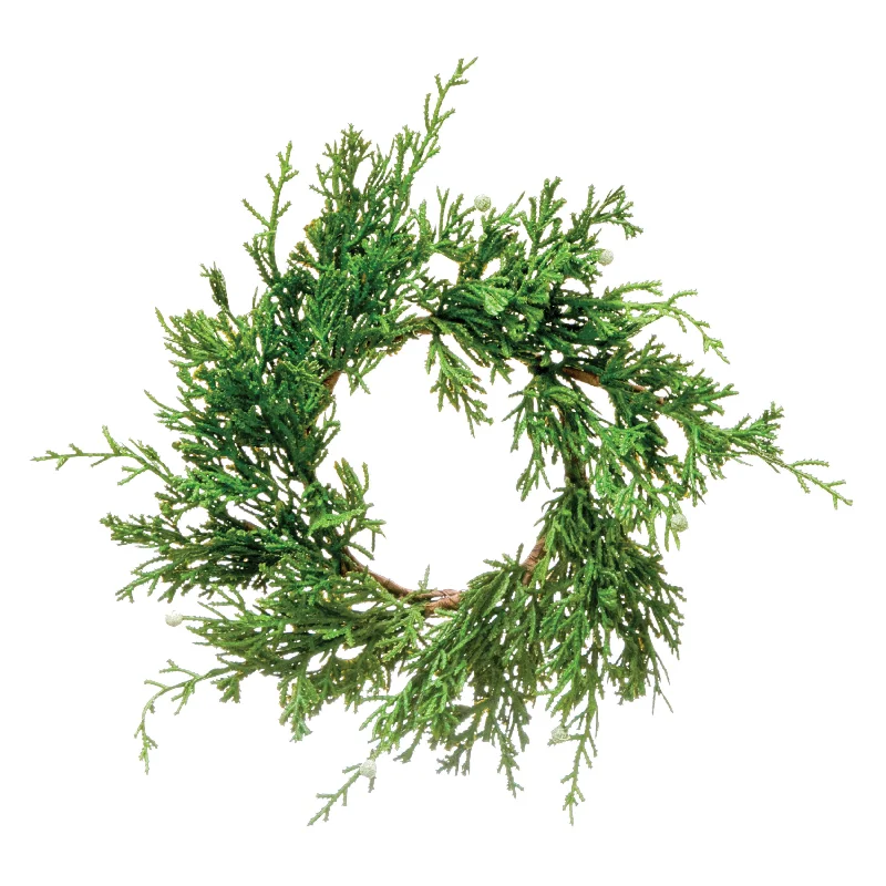 Christmas Tree Toppers Faux Juniper Wreath