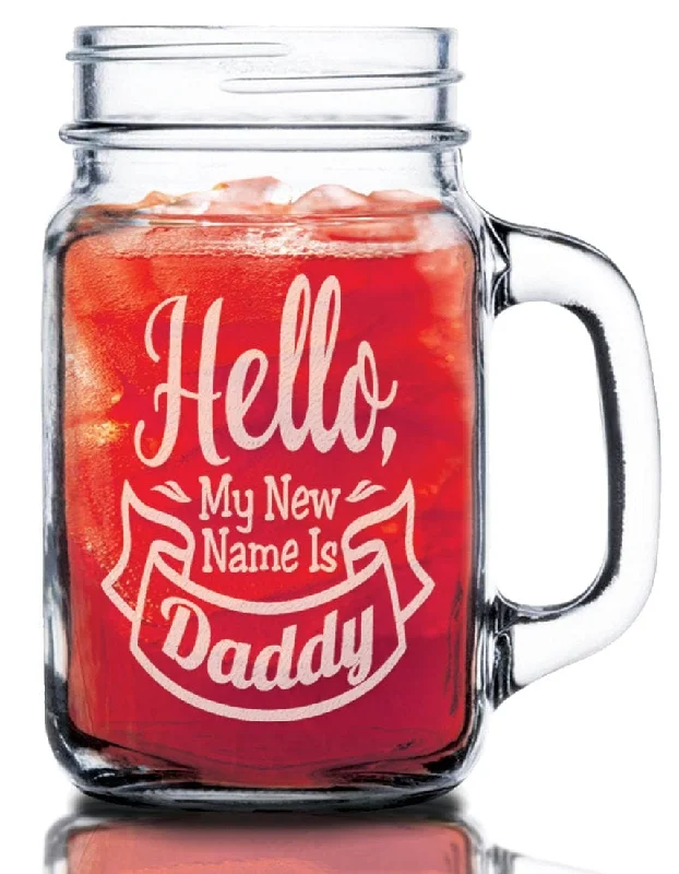 Cozy Christmas First Time Dad 16 or Oz Mason Mug Glass Personalized Engraved New Daddy To Be Fathers Day Gift From Kids Baby with Dad Papa PawPaw 1st Cozy Christmas First Time Dad 16 or Oz Mason Mug Glass Personalized Engraved New Daddy To Be Fathers Day Gift From Kids Baby with Dad Papa PawPaw 1st
