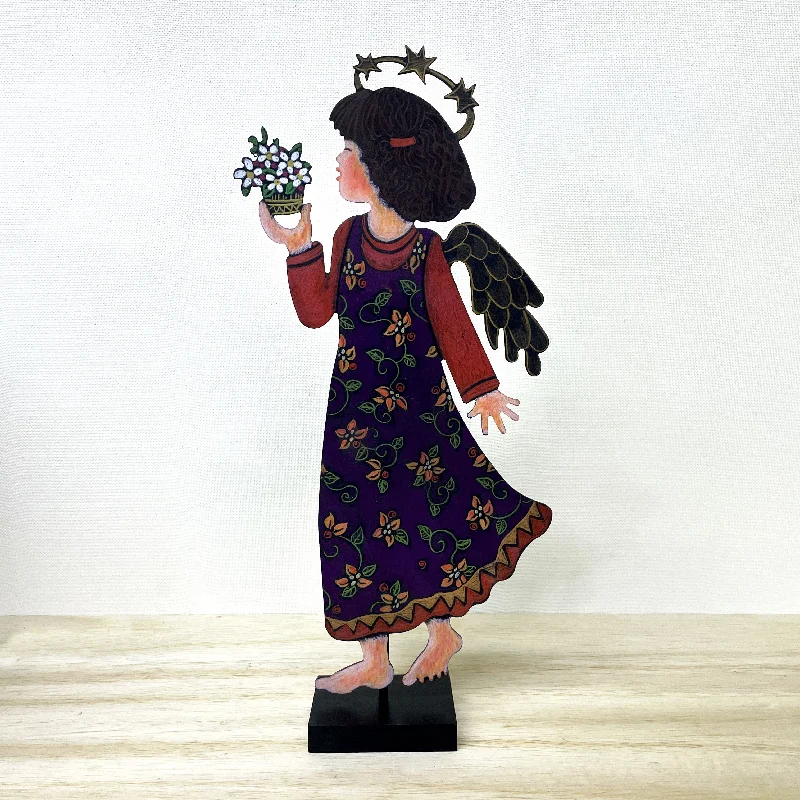 Christmas Wishes Garden Angel Shadow (Purple Dress)