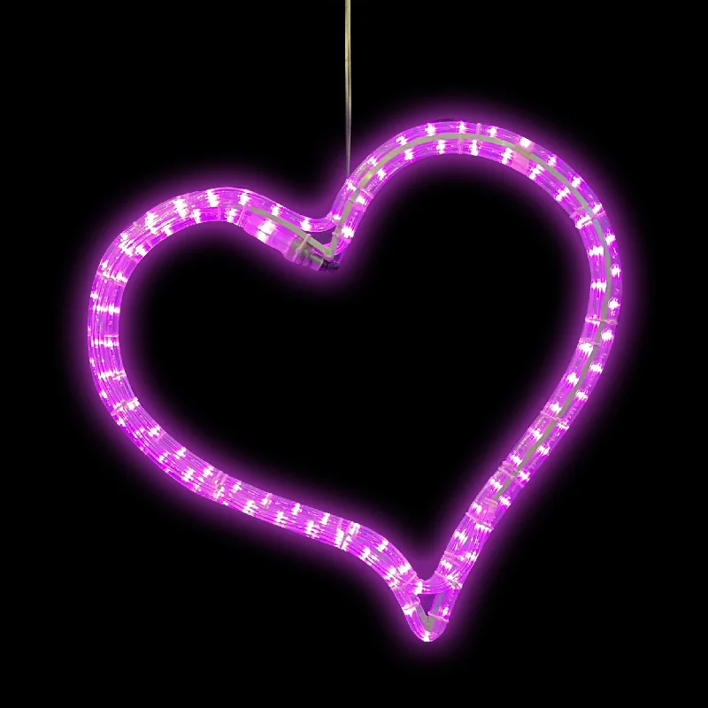 Christmas Toy Drive Hanging 24" Pink Heart  (1074-N)