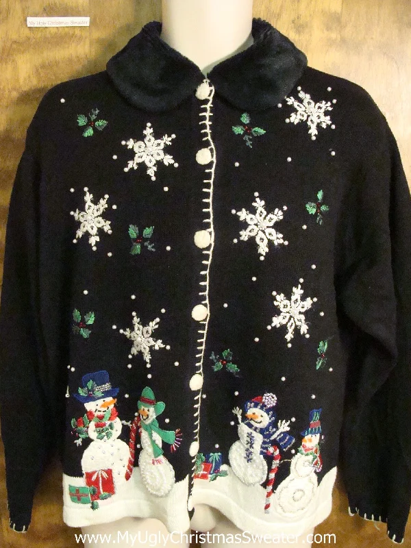 Christmas Stocking Stuffers Happy Snowmen Ugly Xmas Sweater