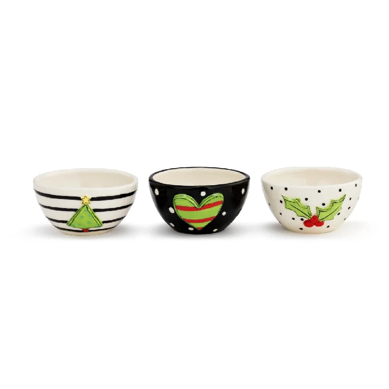 Christmas Toy Drive Heartful Home Christmas Pattern Dip Bowl (3 styles)