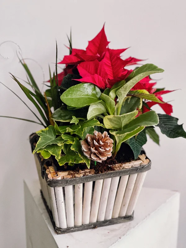 Christmas Handmade Decorations Holiday Planter