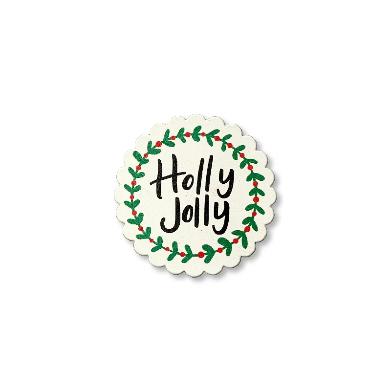 Christmas Joy Holly Jolly Magnet