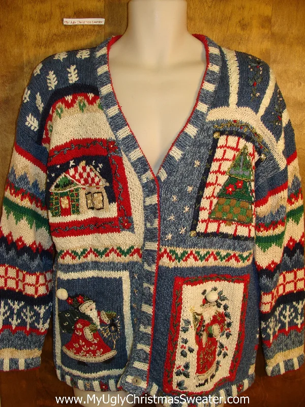 Christmas Gingerbread Horrible 2sided Mess 80s Bad Christmas Sweater