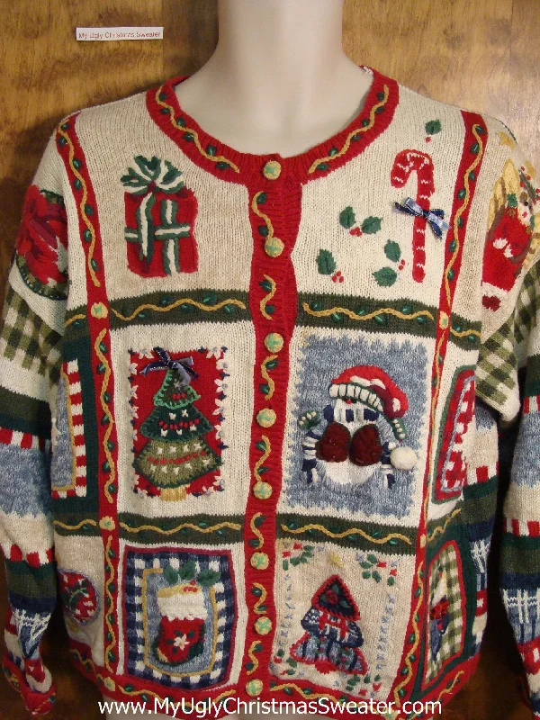 Christmas Cozy Ambience Horrible Mess of Decorations Cute Holiday Sweater