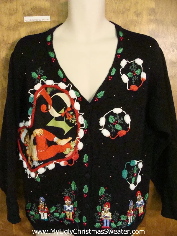 Christmas Cocoa Hottie Guy with JOY Ugly Christmas Sweater