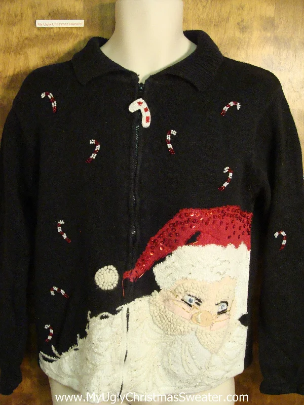 Christmas Gifts Huge Scary Santa Holiday Sweater