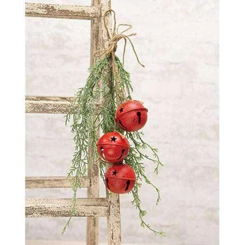 Christmas Gift Packing Ice Glazed Cedar Hanging Bush, 15"