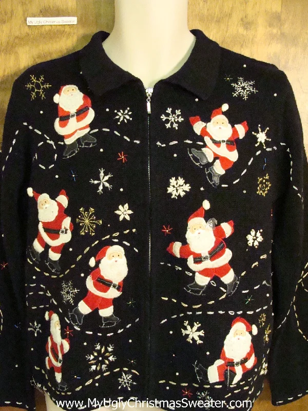 Christmas Baking Family Ice Skating Santas Cute Xmas Sweater