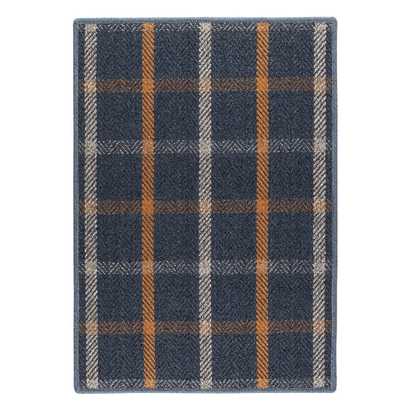 Christmas Ornaments Jackson Navy/Ivory Woven Wool Custom Rug