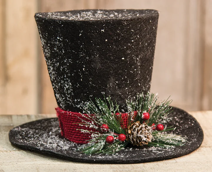 Christmas Baking Family Large Black Top Hat