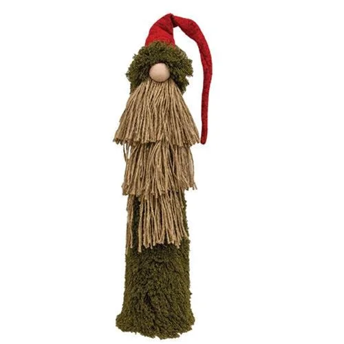 Christmas Candles Large Standing Mossy Santa Gnome