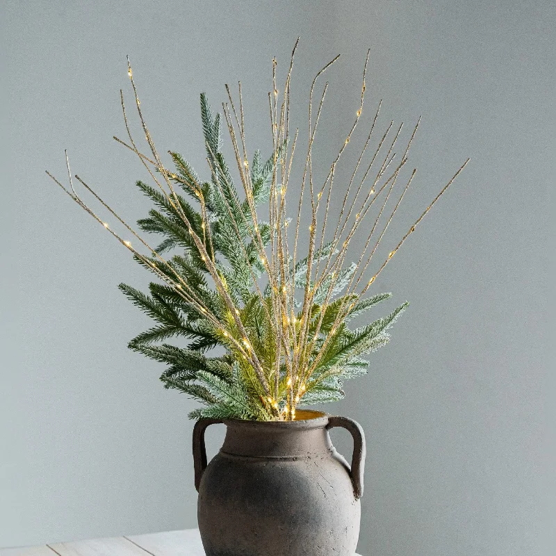 Christmas Candles LED Festive Spray Tree Pick