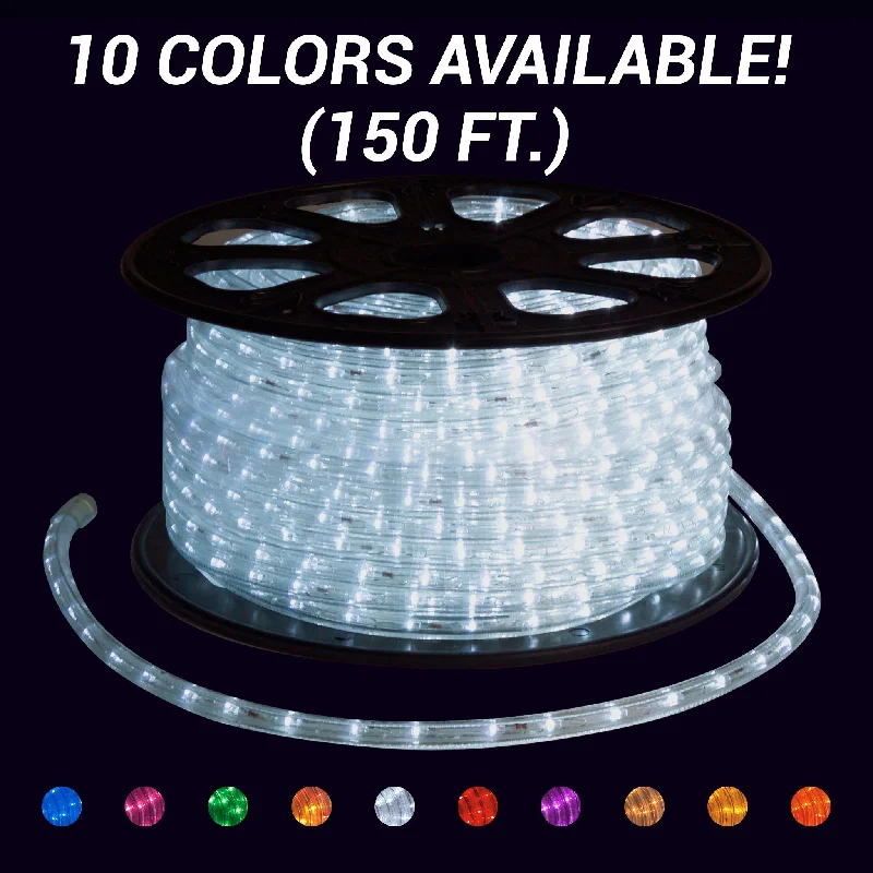 Christmas Lights Display LED Rope Light - 150ft Roll