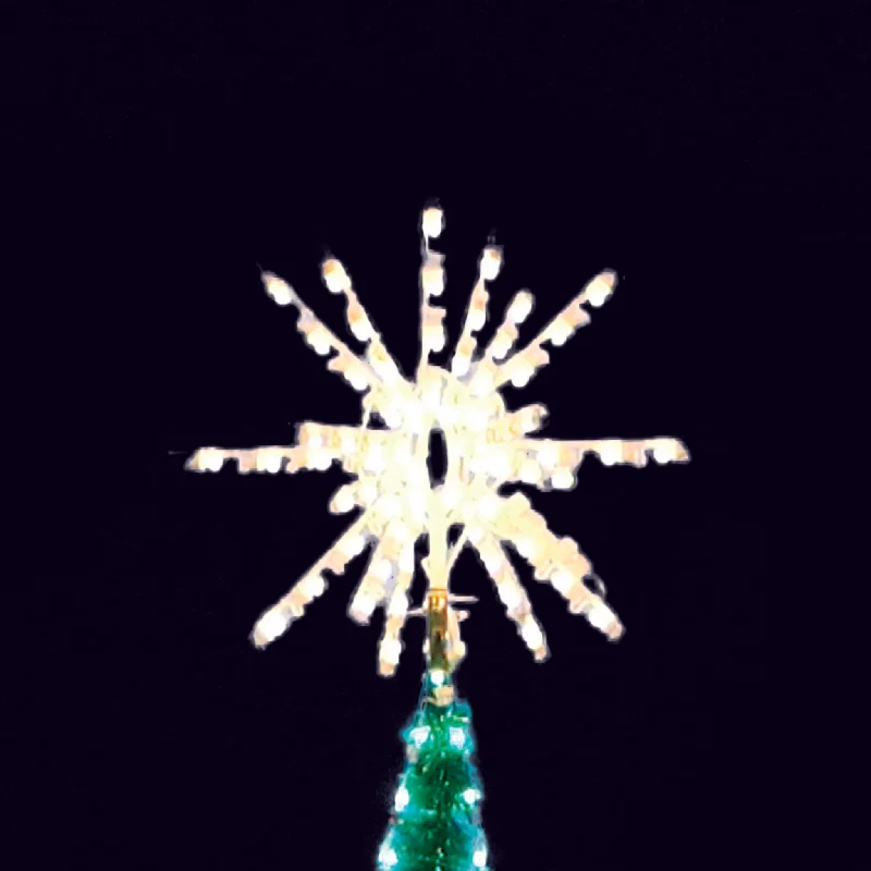 Christmas Snow Globe 3D Tree - Twinkling Topper