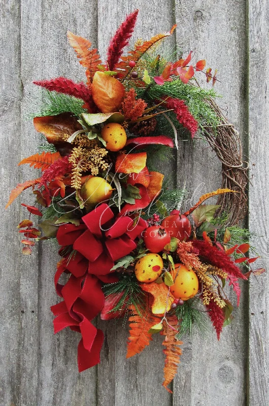 Cozy Christmas Lexington Holiday Fruit Wreath