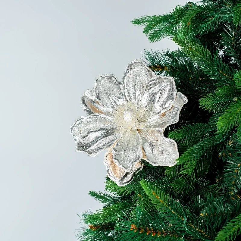 Christmas Fireplace Decor Magnolia Flower Pick