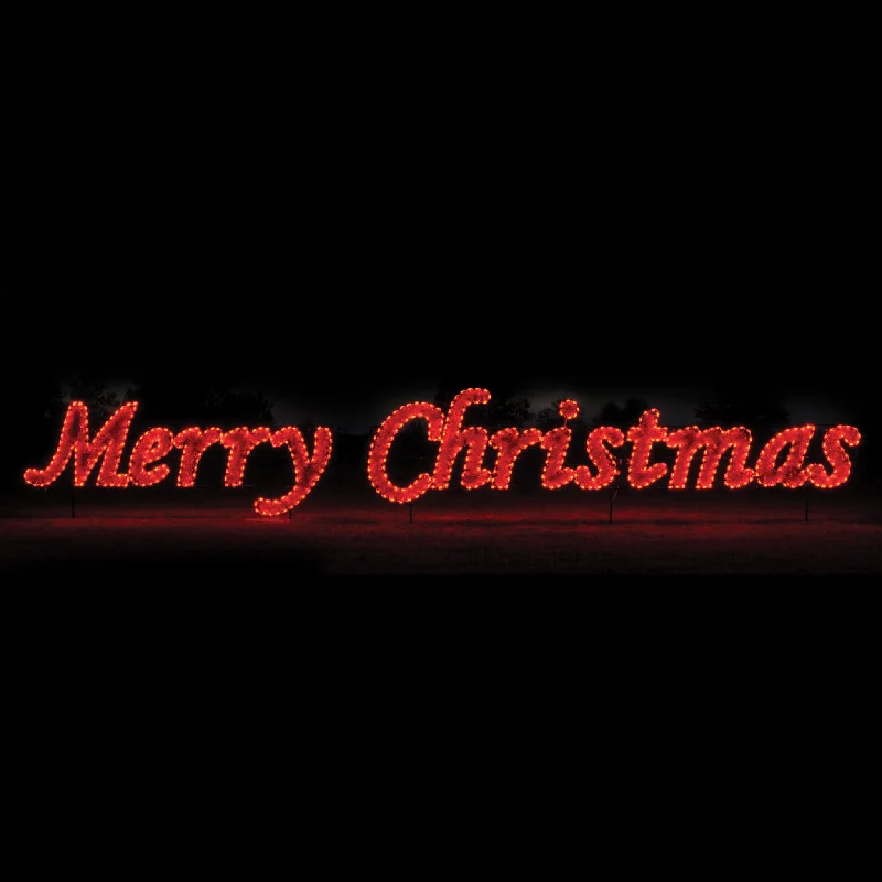 Holiday Season Merry Christmas Sign (Commercial Series) - Red  (1121-R) *SOLD OUT FOR 2024 SEASON -Pre Order now for next year*