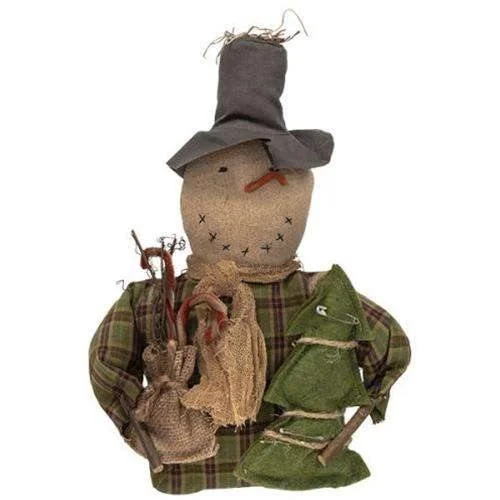 Christmas Tree Glitter Mossy Snowman Doll