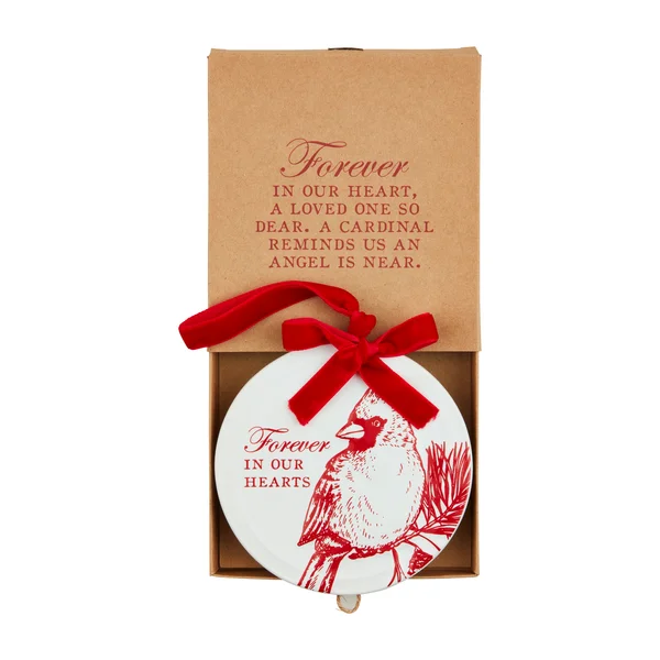 Christmas Winter Wonderland Mud Pie - Ornament - Cardinal Disc