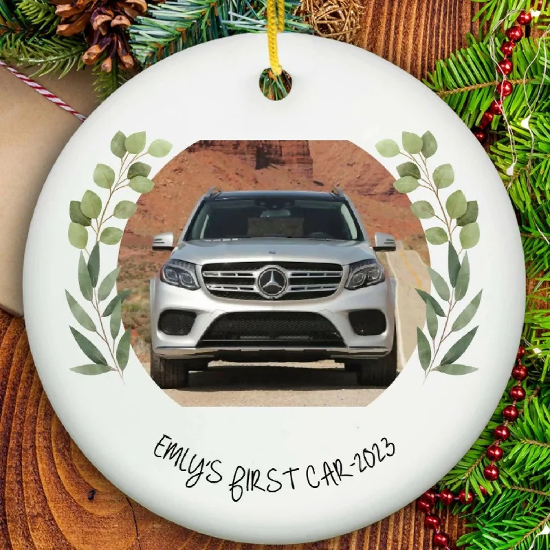 Christmas Cinnamon Rolls My First Car Ornament - Ceramic
