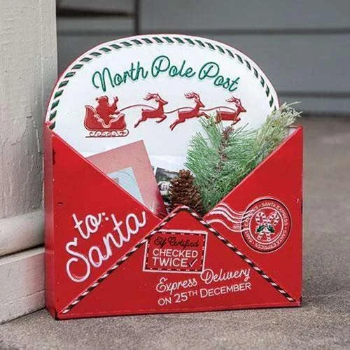 Christmas Gingerbread House North Pole Envelope Box Christmas Decor