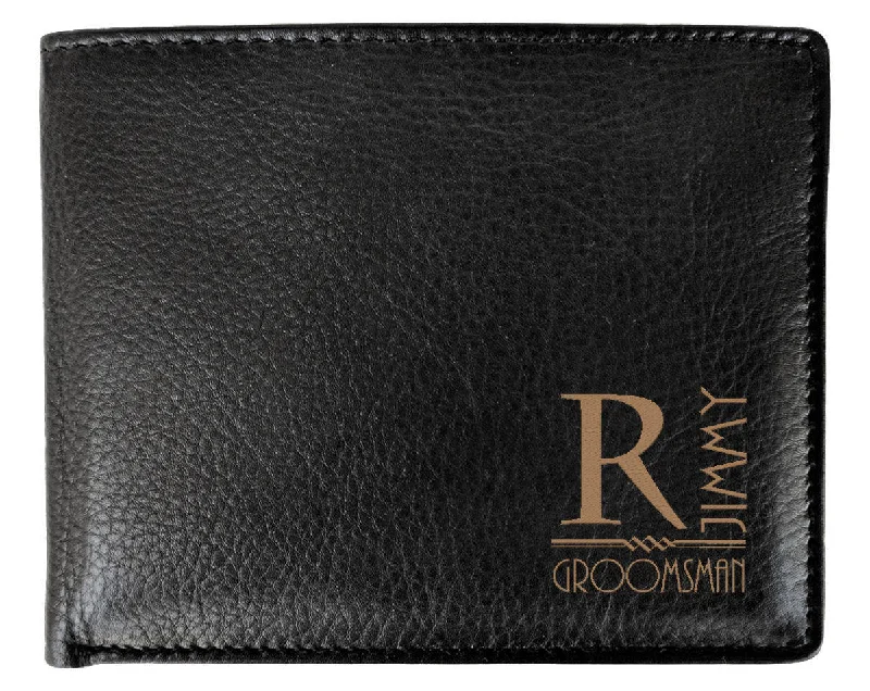 Christmas Centerpiece ONE Laser Custom Wedding Party Engraved Initial Bifold Leather Wallet RFID Blocking Monogram Gift for Groomsmen Groom Father Best Man Dad Christmas Centerpiece ONE Laser Custom Wedding Party Engraved Initial Bifold Leather Wallet RFID Blocking Monogram Gift for Groomsmen Groom Father Best Man Dad