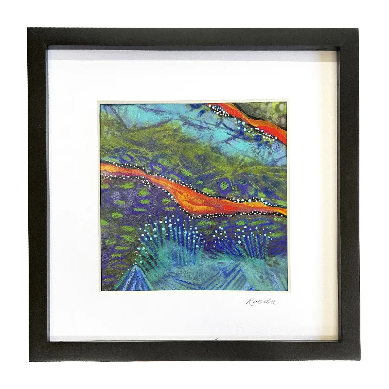 Christmas Wonderland Original Framed Painting by Carol (No. 234)