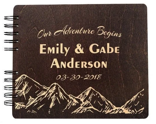 Christmas Gift Packing Our Adventure Begins Just Married Wedding Wooden Guest Book Unique Rustic Engraved GuestBook Bridal Shower Gift for Bride Groom Photo Album Christmas Gift Packing Our Adventure Begins Just Married Wedding Wooden Guest Book Unique Rustic Engraved GuestBook Bridal Shower Gift for Bride Groom Photo Album