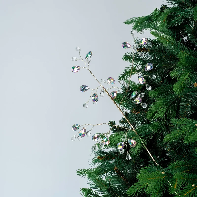 Christmas Candy Canes Pearl & Crystal Festive Tree Pick