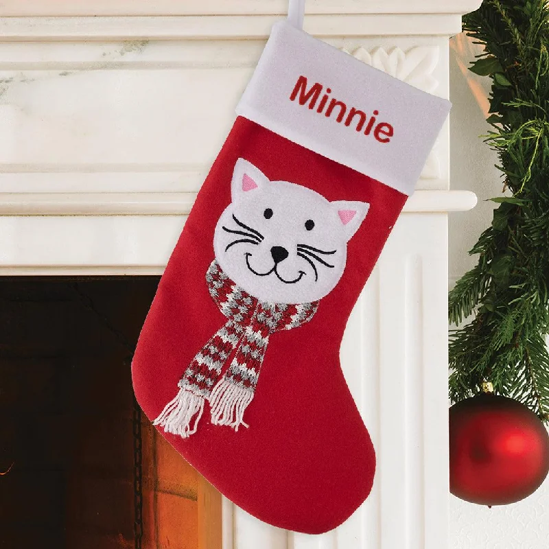 Christmas Gingerbread Personalized Cat Stockings