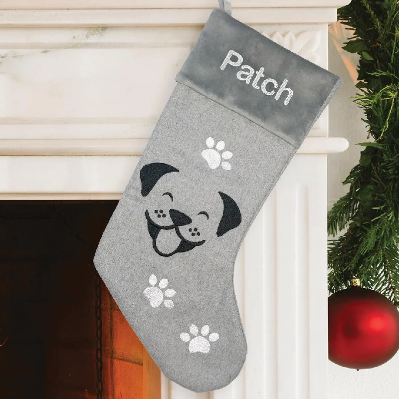 Santa Claus Personalized Happy Dog Stocking