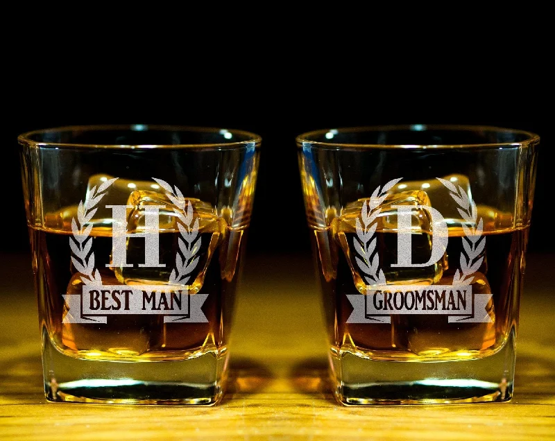 Christmas Table Setup Personalized Initial Monogram Wreathe Scotch Rock Glasses Husband Engraved Gift for Grandpa Dad Whiskey Lover Wedding Set for Bride Groom Christmas Table Setup Personalized Initial Monogram Wreathe Scotch Rock Glasses Husband Engraved Gift for Grandpa Dad Whiskey Lover Wedding Set for Bride Groom
