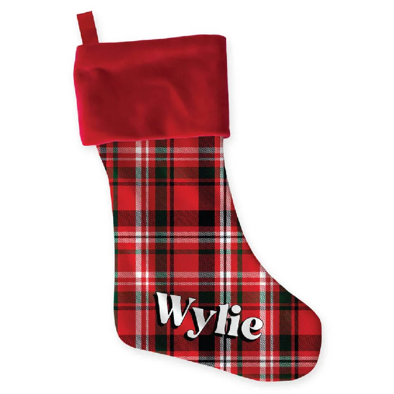 Christmas Wrapping Personalized Stocking | Cozy Season