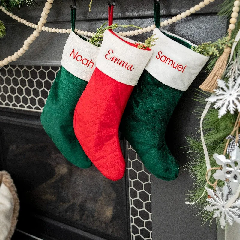 Christmas Gift Ideas Personalized Velvet Christmas Stockings