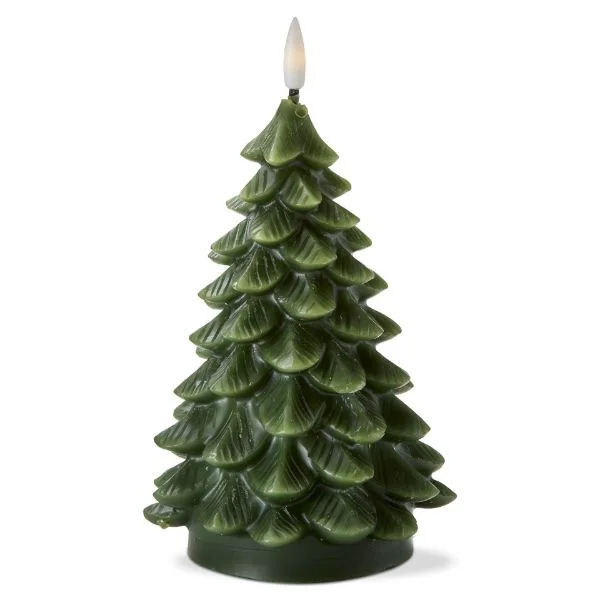 Christmas Hot Chocolate Pine Tree LED Candle (2 sizes)